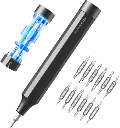 Набор отвертка с битами HOTO Precision Screwdriver (13 предметов) (QWLSD004) — фото, купить в Минске с доставкой по Беларуси — 360shop.by