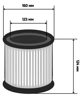 Фильтр патронный Bort BF-1220-HEPA (93418323) — фото, купить в Минске с доставкой по Беларуси — 360shop.by