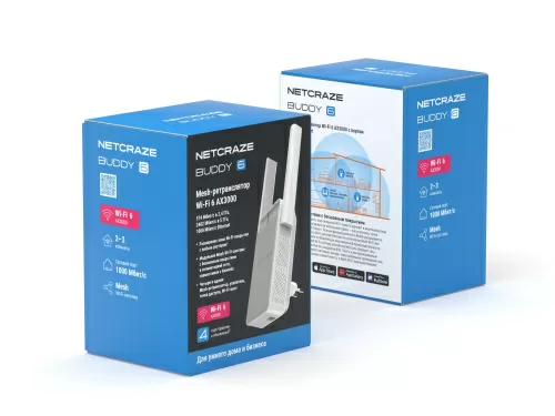 Усилитель Wi-Fi Netcraze Buddy 6 (NC-3411) — фото, купить в Минске с доставкой по Беларуси — 360shop.by