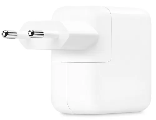 Сетевое зарядное Apple 35W Dual USB-C Port Power Adapter (MW2K3ZM/A) — фото, купить в Минске с доставкой по Беларуси — 360shop.by