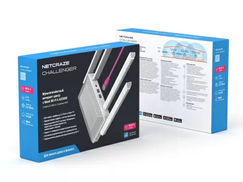 Wi-Fi роутер Netcraze Challenger (NC-3910) — фото, купить в Минске с доставкой по Беларуси — 360shop.by