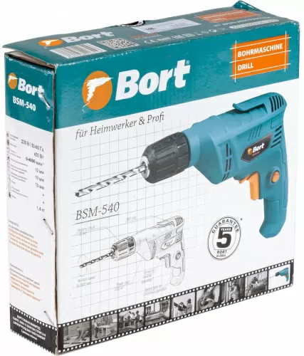 Безударная дрель Bort BSM-540 (98296556)