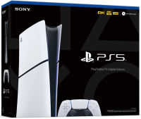 Игровая приставка Sony PlayStation 5 Slim (PS5 Slim) Digital Edition (без дисковода, 2 ревизия, 1 геймпад)