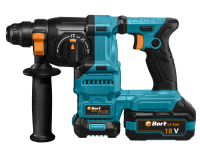 Перфоратор Bort BHD-20Li-SR (с 2-мя АКБ, кейс) (93413380) — фото, купить в Минске с доставкой по Беларуси — 360shop.by