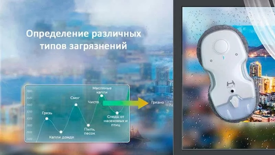 Робот-мойщик окон Hutt C65 – автономная работа и удобное управление