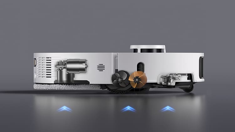 Робот-пылесос Dreame L50 Ultra (RLL94CE) – подъем боковой и основной щетки