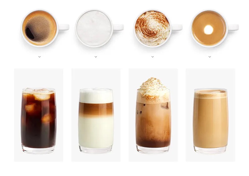 Xiaomi Mijia Capsule Coffee Machine S1301: типы кофейных напитков