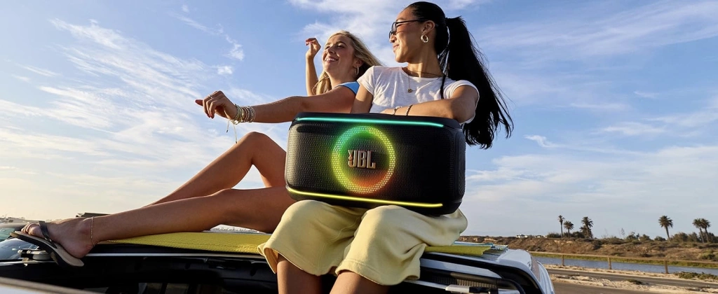 Портативная колонка JBL PartyBox On-The-Go 2 с беспроводным микрофоном