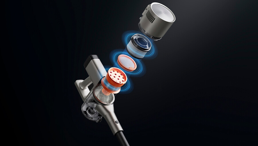 Вертикальный пылесос Xiaomi G30 Max – пятиступенчатая фильтрация 99,98%