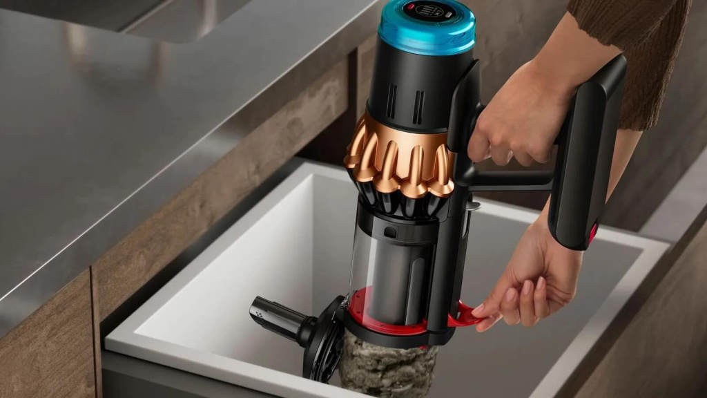 Dyson V16 DS60 Piston Animal – контейнер CleaneCompaktor с прессованием пыли