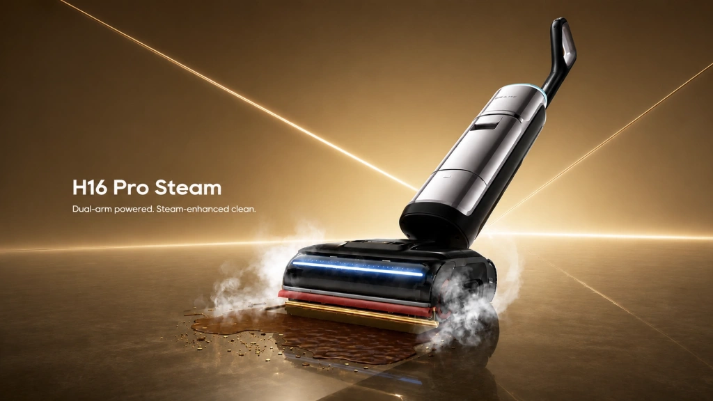 Моющий пылесос Dreame H16 Pro Steam с функцией паровой уборки