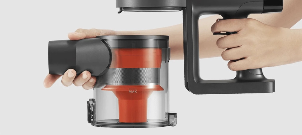 Вертикальный пылесос Xiaomi Vacuum Cleaner G20 Max – контейнер для пыли на 600 мл