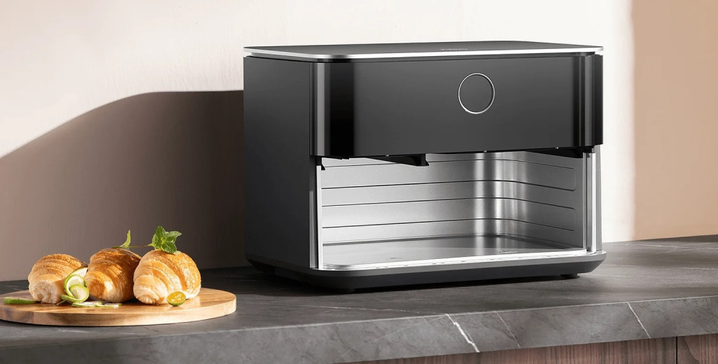 Аэрогриль Xiaomi Dual Zone Air Fryer 10L (MAF-D1001) – прочная внутреняя металлическая отделка
