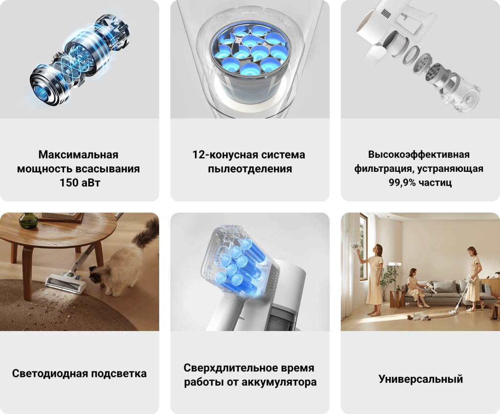 Вертикальный пылесос Xiaomi Vacuum Cleaner G20 – основные преимущества