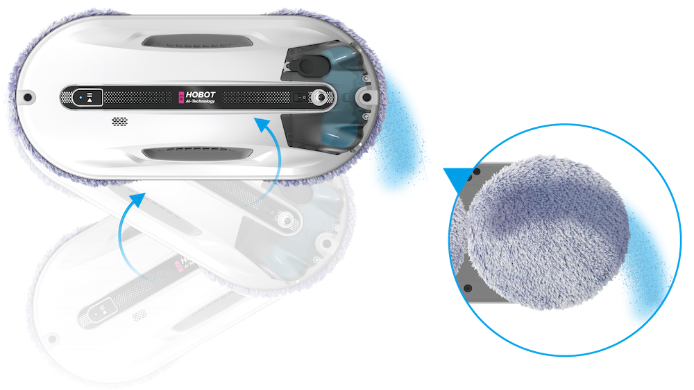Hobot R3 Ultrasonic – превосходное сцепление благодаря умной системе распыления