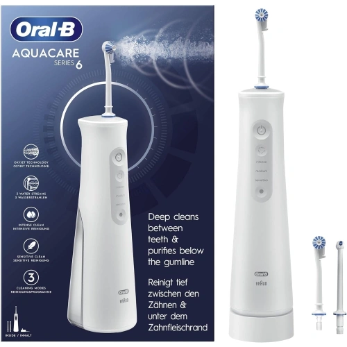 Ирригатор портативный Braun Oral-B Aquacare 6 Pro Expert (MDH20.036.3) — фото, купить в Минске с доставкой по Беларуси — 360shop.by