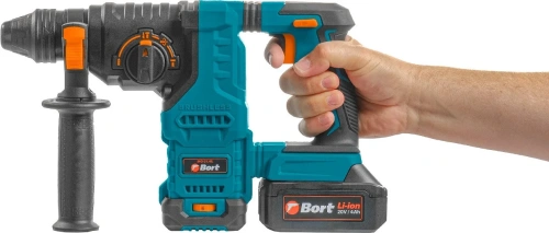 Перфоратор Bort BHD-21Li-BL (с 2-мя АКБ, кейс) (93413410) — фото, купить в Минске с доставкой по Беларуси — 360shop.by