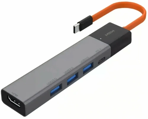 Док-станция MIIIW 5-in-1 Type-C HUB Adapter (MWCMA05) — фото, купить в Минске с доставкой по Беларуси — 360shop.by