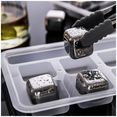 Охлаждающие камни для напитков Circle Joy Stainless Steel Ice Cubes (CJ-BK03) — фото, купить в Минске с доставкой по Беларуси — 360shop.by