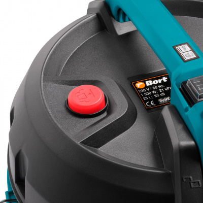 Пылесос строительный Bort BSS-1525 Black (93412604) — фото, купить в Минске с доставкой по Беларуси — 360shop.by