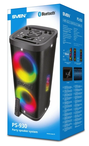 Колонка для вечеринок SVEN PS-930 — фото, купить в Минске с доставкой по Беларуси — 360shop.by