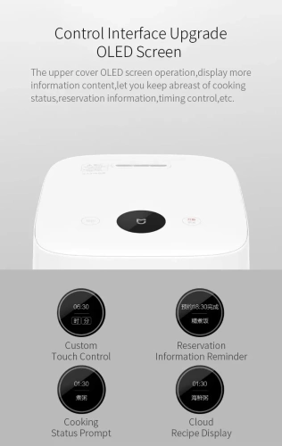 Рисоварка Mijia Rice Cooker 1S 3L (YLIH02CM) — фото, купить в Минске с доставкой по Беларуси — 360shop.by