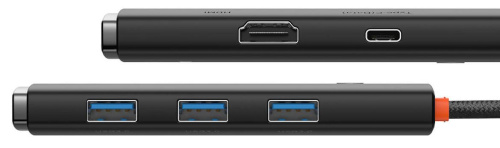 Док-станция Baseus Lite Series 5-Port Type-C HUB Docking Station (WKQX040001) — фото, купить в Минске с доставкой по Беларуси — 360shop.by