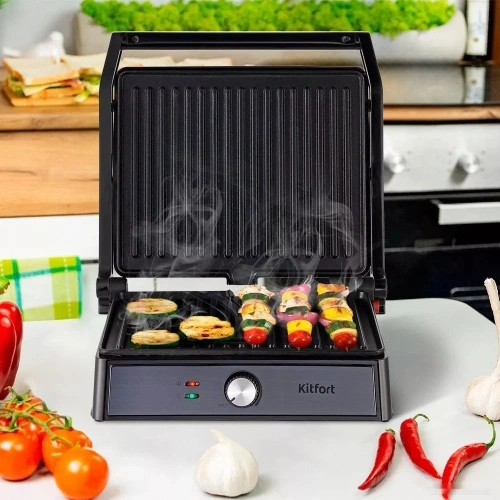 Электрогриль Kitfort KT-1699 — фото, купить в Минске с доставкой по Беларуси — 360shop.by