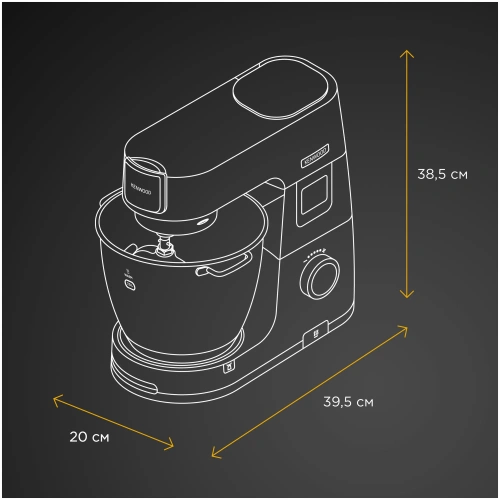 Кухонная машина Kenwood Titanium Chef Patissier XL KWL90.164SI — фото, купить в Минске с доставкой по Беларуси — 360shop.by