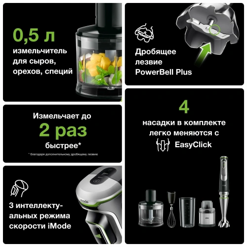 Блендер погружной Braun MQ 9135 XI — фото, купить в Минске с доставкой по Беларуси — 360shop.by