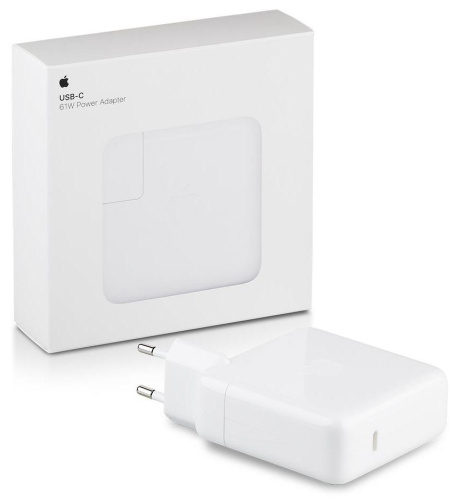 Сетевое зарядное Apple 61W USB-C Power Adapter (MRW22ZM/A) — фото, купить в Минске с доставкой по Беларуси — 360shop.by