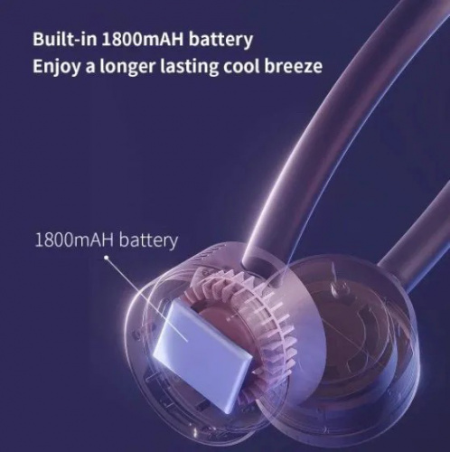 Портативный вентилятор на шею Xiaomi Thermo Portable Hanging Neck Fan (XD-GBFS01) – фото, видео, купить в Минске с доставкой по Беларуси – 360shop.by	