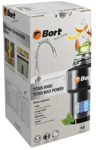 Измельчитель пищевых отходов Bort Titan 5000 (91275783) — фото, купить в Минске с доставкой по Беларуси — 360shop.by