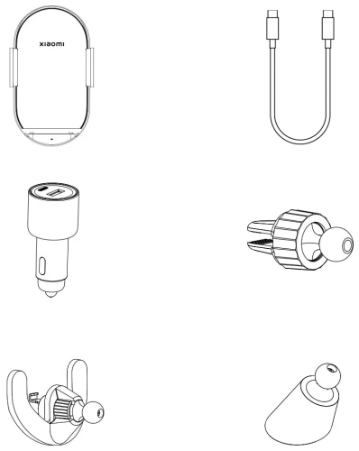 Держатель для смартфона Xiaomi Wireless Car Charger Pro 50W Max (MDY-17-EZ) — фото, купить в Минске с доставкой по Беларуси — 360shop.by