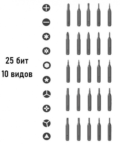 Электроотвертка Atuman Duka E1 25-in-1 — фото, купить в Минске с доставкой по Беларуси — 360shop.by