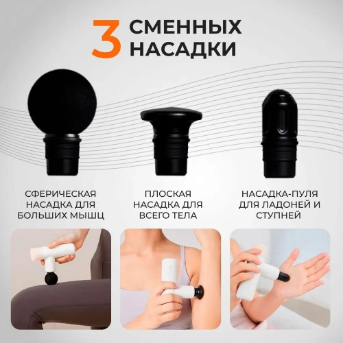Перкуссионный массажер Meavon Air Gun Extra Mini (MVFG-M282) — фото, купить в Минске с доставкой по Беларуси — 360shop.by