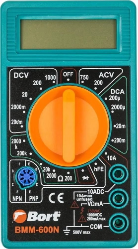 Мультиметр Bort BMM-600N (91271167) — фото, купить в Минске с доставкой по Беларуси — 360shop.by