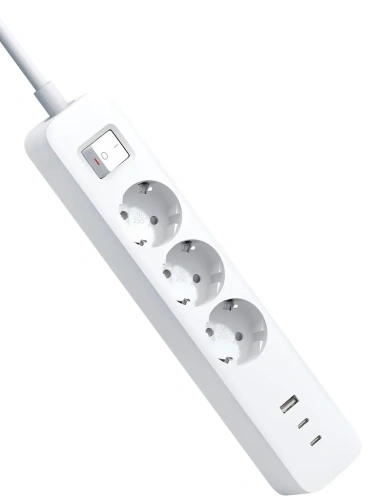 Удлинитель сетевой Xiaomi Mi Power Strip 20W (2C1A) — фото, купить в Минске с доставкой по Беларуси — 360shop.by