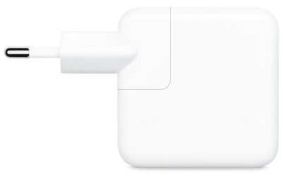 Сетевое зарядное Apple 35W Dual USB-C Port Power Adapter (MW2K3ZM/A) — фото, купить в Минске с доставкой по Беларуси — 360shop.by