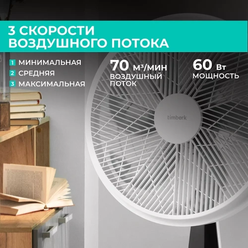 Вентилятор напольный Timberk T-SF1604RC — фото, купить в Минске с доставкой по Беларуси — 360shop.by