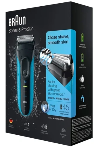 Электробритва Braun Series 3 3010s — фото, купить в Минске с доставкой по Беларуси — 360shop.by