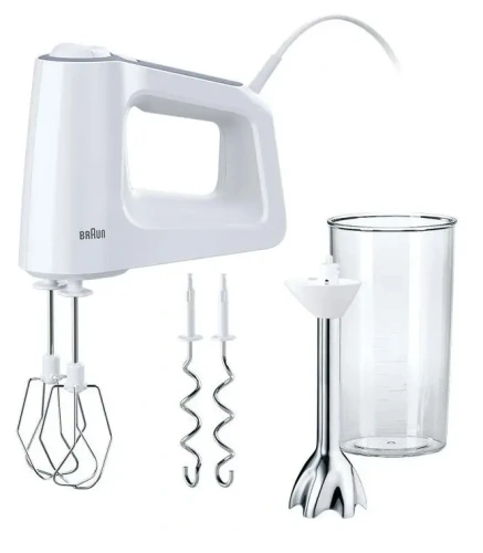 Миксер ручной Braun HM 3107 WH  — фото, купить в Минске с доставкой по Беларуси — 360shop.by