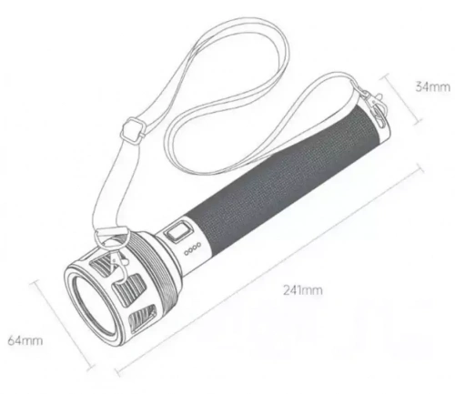 Фонарь NexTool Outdoor Flashlight 3600 Lumen (NE20168) — фото, купить в Минске с доставкой по Беларуси — 360shop.by