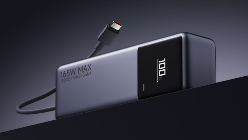 Внешний аккумулятор Xiaomi Mi 165W Power Bank with USB-C Cable 10000mAh (PB1165MI) — фото, купить в Минске с доставкой по Беларуси — 360shop.by