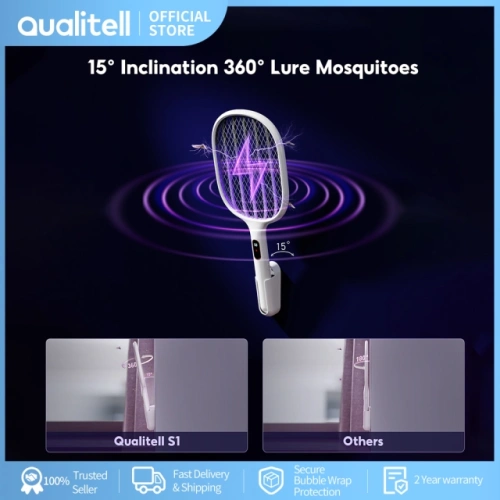 Электрическая мухобойка Qualitell Smart Digital Electric Fly Swatte S1 Pro (ZSS210903) — фото, купить в Минске с доставкой по Беларуси — 360shop.by