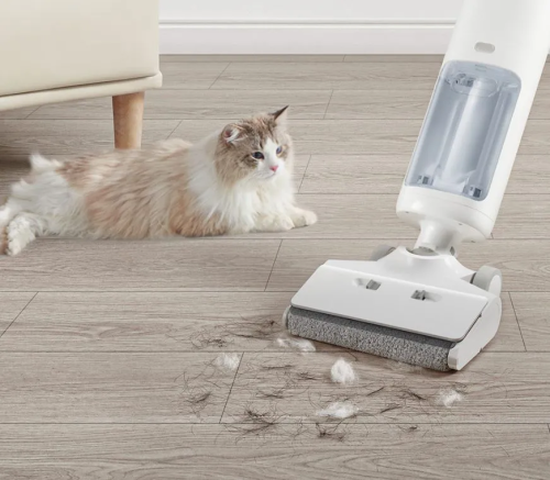 Моющий вертикальный пылесос Mijia Wireless Floor Scrubber (B302CN) — фото, купить в Минске с доставкой по Беларуси — 360shop.by