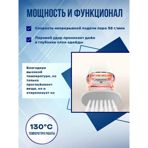 Отпариватель Mijia Vertical Garment Steamer (ZQGTJ02KL) — фото, купить в Минске с доставкой по Беларуси — 360shop.by