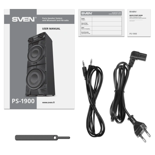 Колонка для вечеринок SVEN PS-1900 — фото, купить в Минске с доставкой по Беларуси — 360shop.by