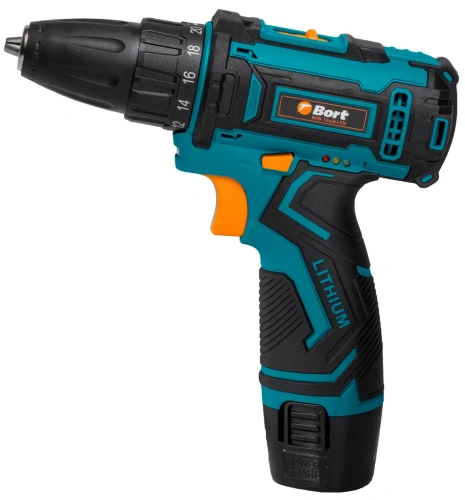 Дрель-шуруповерт аккумуляторная Bort BAB-12x2Li-FD (с 2-мя АКБ) (93413151) — фото, купить в Минске с доставкой по Беларуси — 360shop.by
