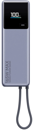 Внешний аккумулятор Xiaomi Mi 165W Power Bank with USB-C Cable 10000mAh (PB1165MI) — фото, купить в Минске с доставкой по Беларуси — 360shop.by